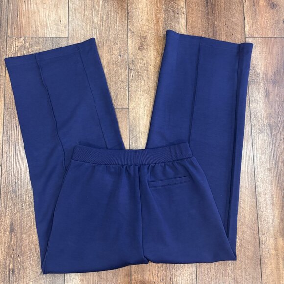 OFFLINE By Aerie Women’s ChillUp Track Trouser Navy Blue Small Wide Leg Cozy - Picture 6 of 9